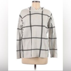 ***SOLD***RACHEL Rachel Roy Women’s White Gray Pullover Hoodie Sweater